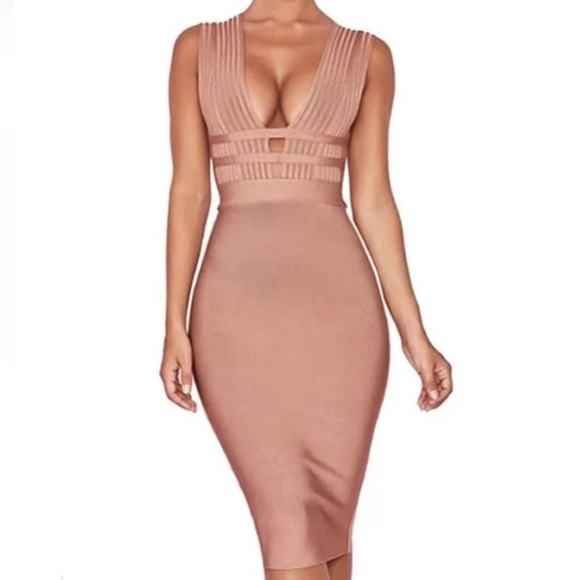 House of CB Dresses & Skirts - House of CB Mara Nude Dress XS